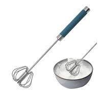 Fouet rotatif semi-automatique en acier inoxydable - Fouet à œufs - Batteur à œufs multifonction - Fouet à lait pour œufs et beurres - cuisine aodom