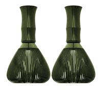Fouets à Matcha | Fouet à Matcha en plastique 2 pièces, brosse ABS 80 dents pour mousse crémeuse avec poignée pour amateur de thé, vert