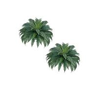VEVOR Fougère Artificielle, Lot de 2, Fausse Fougère de Boston 110-120 cm, Plante Artificielle Suspendue avec 50 Feuilles, pour Décoration Intérieur Extérieur, Maison, Bureau, Pot de Fleurs Non Inclus