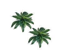 VEVOR Fougère Artificielle, Lot de 2, Fausse Fougère de Boston 80-86 cm, Plante Artificielle Suspendue avec 30 Feuilles, pour Décoration Intérieur Extérieur, Maison, Bureau, Pot de Fleurs Non Inclus