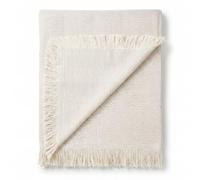 Foulard polyvalent Martina Home Spiga, 80% coton, 20% polyester, brut, 260L x 230W
