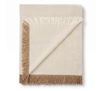 Foulard polyvalent Martina Home Spiga, 80% coton, 20% polyester, brut/beige 260L x 230W