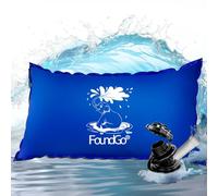 FoundGo Coussin Hivernage Piscine XXL 2x4m, Gonflable Hors Sol | PVC ultra-épais 0,4 mm, coussin de piscine hivernage robuste, ballon hivernage piscine, œillets, 2 cordes et 6 patchs