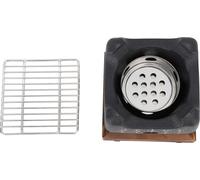 Four à charbon de bois avec écriture japonaise, multifonctionnel, chauffe rapide, mini barbecue portable pour griller en famille, petit, carré, 11,9