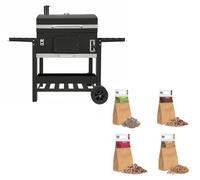 Four à fumoir XXL, barbecue au charbon de bois, portable, pour l'extérieur et le jardin