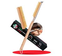 Four à pizza avec brosse en pierre et grattoir de 26 pouces, pour le nettoyage des plaques de cuisson à pizza