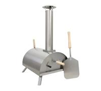 Four à pizza de table d'extérieur - Fumoir de barbecue - Four de jardin portable en acier inoxydable - Pelle à pizza, pierre à pizza, roulette à pizza, housse de pluie incluse