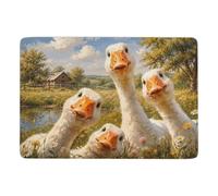 Four Geese Taking A Selfie Tapis 150 X 100 Cm, Doux Et Imprimé Pour Salon | Tapis 150 x 100 cm avec surface douce, pour salon