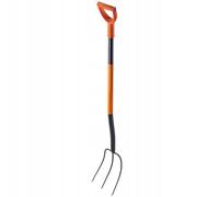 KADAX Fourche à bêcher en Acier, Fourche Longue de 135 cm, Fourche à Foin, Fourche à bêcher pour bêcher, Fourche de Jardin Ergonomique, Fourche à fumier, Fourche avec poignée en D, Fourche de Jardin