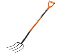 Fourche à bêche KADAX en acier, fourche de 132 cm de long, fourche à foin
