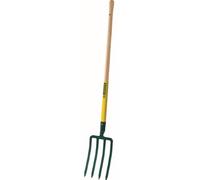 Fourche à bêcher à douille - 4 dents triangulaires 8 mm - Manche bois - LEBORGNE - 432291