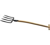 Fourche à bêcher avec tige à ressort, 4 dents en forme de lance, longueur des dents : 255 mm à 1 120 mm