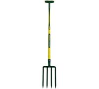 Leborgne, Fourche à Bêcher à Douille 4 dents 8 Mm, Manche Tri-Matière Novagrip Pomme, Tête En Acier Forgé et Trempé, Idéale Pour Sols Durs, Outillage de Jardinage, Assemblée En France