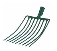 Leborgne Fourche à cailloux douille 9 dents - Acier forgé et trempé - Sans manche 26 cm