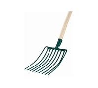 Leborgne – Fourche à cailloux Douille 9 dents – Manche bois PEFC 166 cm Assemblée en France