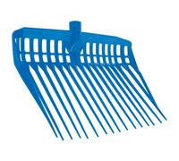 KERBL EcoFork Fourche à Copeaux sans Manche pour Élevage/Agriculture Urbaine Bleu