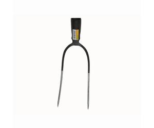 Fourche à foin 2 dents sans manche 28x13cm, avec douille, gris-noir, Freund Victoria 227-20