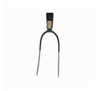 Fourche à foin 2 dents sans manche Dimensions : 28x13cm, avec douille