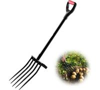 Fourche à fumier 1050mm - Fourche à fumier - Fourche à bêcher - Fourche avec 5 dents - Fourche à fumier pour les travaux de la ferme