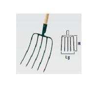 Leborgne - Fourche À Fumier Douille 5 Dents 30Cm Sans Manche G