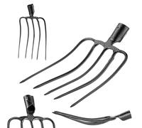 KADAX Fourchette en pierre sans manche - Fourchette à pommes de terre en acier - Fourchette à betterave - Fourchette en fil de fer - Fourchette à pommes de terre - Fourchette à bêche - Fourchette à