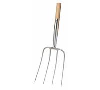 Fourche à fumier PIONIER, 4 dents, manche long en frêne de 135 cm