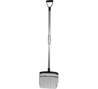 Fourche à fumier plastique noir Medium avec alu. Acier dans une boîte