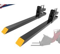 Fourche à palette pour tracteur - Fourches à pelle amovibles - 109 cm - Capacité de charge de 680 kg - Pour charges lourdes - Adaptable aux chargeurs frontaux et aux mini-chargeuses