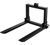 Fourche à palettes à attelage 3 points 2000 lb, accessoire pour tracteur de catégorie 1, 25,5 po x 22 po x 41 po, accessoire en acier pour équipement lourd de tracteur, pour tracteur, chargeuse compac