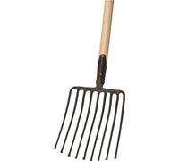 Fourche à pierres 9,dents-L.330mm avec douille à ressort, sans manche STA IDEAL