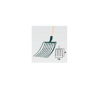 Fourche cailloux douille 9 dents sans manche