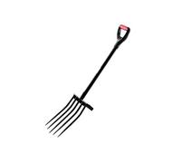 VEVOR Fourche à Bêcher à 5 Dents, Fourche de Jardin, avec Manche en Métal Robuste, Longueur Totale 105 cm, avec Poignée en Y, pour Jardinage, Creuser, Compostage, Transplantation, Aération de Terre