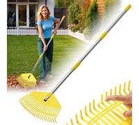 Fourche de jardin avec manche - 190 cm, 23 dents robustes, tête en plastique