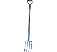 Fourche de jardin - Fourche à compost et à bêcher - 4 dents - Métal - 130 cm