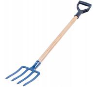 Fourche de jardin KADAX en acier avec manche en bois, 4 dents