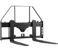 Fourches à palettes pour chargeuses compactes, capacité nominale de 1 814 kg, fixation du cadre de fourches à palettes avec lames de chariot élévateur de 1 065 mm, attelage de remorque de 50,8 mm et m