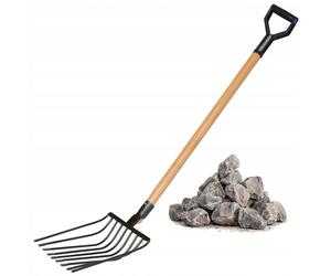 Fourches à Pignon KADAX 9 Dents, Solide Jardinage Métal 129 cm