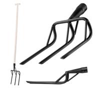 Fourches de Jardin KADAX Acier Noir 153cm pour Ameublir et Creuser Sol