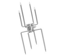 Fourchette à barbecue de capacité avec dents, 1 pack | Rôtis et viandes de poulet cuits uniformément sur n ' importe quel type de gril pour une rotation stable et des