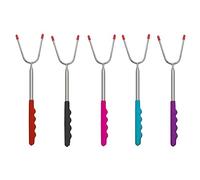 Fourchette à barbecue télescopique en acier inoxydable 85 cm en forme de U pour barbecue extérieur barbecue poulet hot dog bâton de barbecue 060906