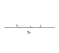 Fourchette à Dinde Rôtissoire Télescopique en Acier Inoxydable, Réglable | Largeur ≤ 6mm, Démontable, Argenté, pour Cuisson Extérieure et Pique-niques