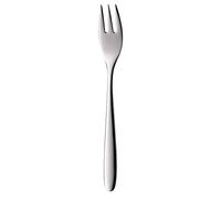 Fourchette à gâteau WMF Silk 15,7 cm, acier inoxydable Cromargan mat, va au lave-vaisselle