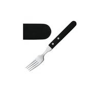 Fourchette à Steak pour Restaurant Manche Noir 196 mm - x 12 - - - Inox 196