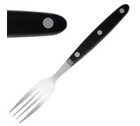 Fourchette à viande 200 mm manche noir Lot de 12 Olympia