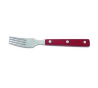 Fourchette Arcos De La Table 374722 Monobloc D'un Morceau D'acier Inoxydable 18/10, Mango De Couleur Rouge Et Feuille De 9 Cm En Boîte. Rouge