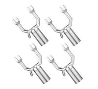 Fourchette de Soutien pour Branches, 4 Pièces, Trou 19mm, Aluminium | Charge Lourde des Fruits, Protège la Neige, Argenté, pour Vignes et Vergers