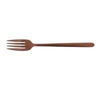 Fourchette de table Anuradha cuivre (lot de 6) - Jean Dubost - Cuivre / Bronze - Acier Inoxydable (inox) Inox G