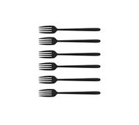 Fourchette de table Anuradha noire (lot de 6) - Jean Dubost - Noir - Acier Inoxydable (inox)