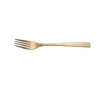 Fourchette de table monobloc Jet doré (lot de 6)