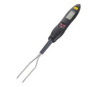 Fourchette Noire Thermomètre à Viande Électronique Modèle 206 | Mesure Numérique Température, Affichage Lisible, ABS et Acier Inoxydable, pour Café et Restaurant